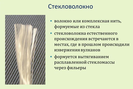 Характеристики стекловолокна