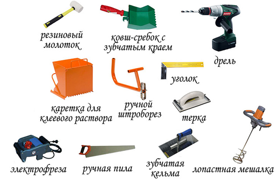 Инструменты для строительства комбинированного дома