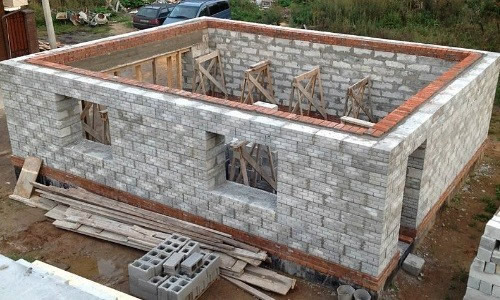 Строительство дома из пеноблоков