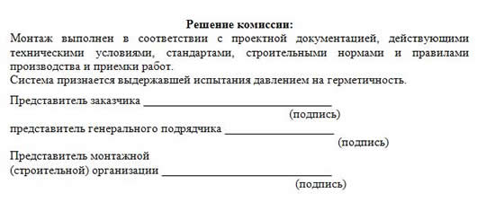 Что отображается в решении комиссии